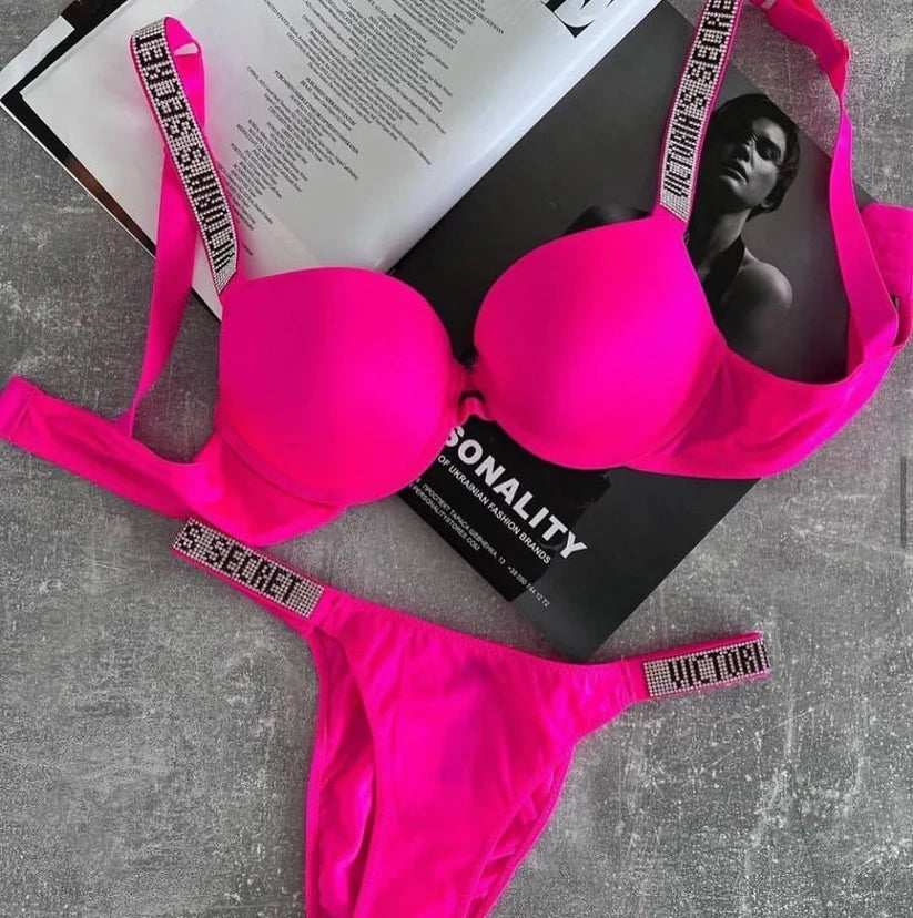 Electric Vixen Push-Up Bra Panty Set