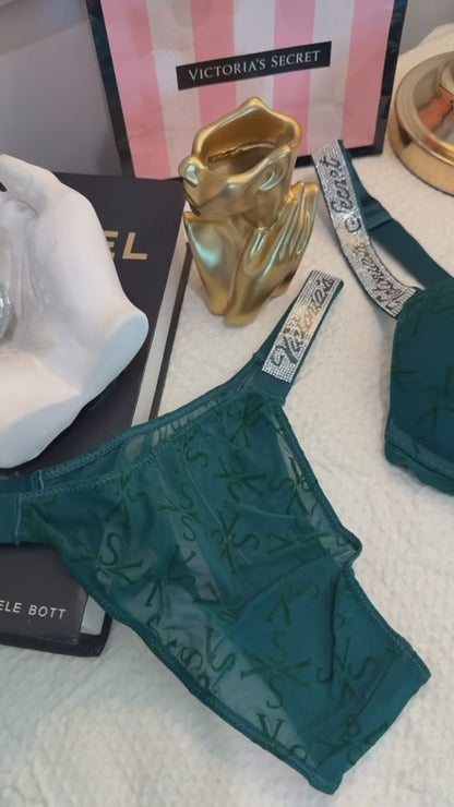 Logo Jacquard Bra Panty Set