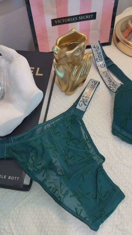 Logo Jacquard Bra Panty Set