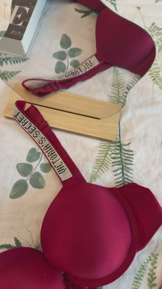 Crimson Crave Push-Up Bra Panty Set
