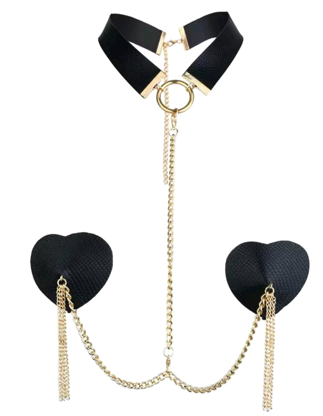 Chain Linked Nipple Cover with Choker